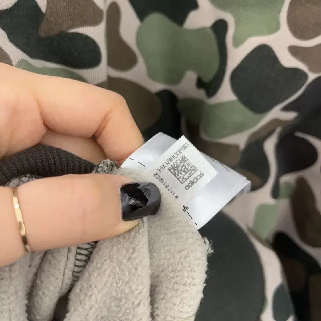아디다스 희귀 스트릿 카모플라주 밀리터리 기모 후드티 100 C07462 상품이미지7
