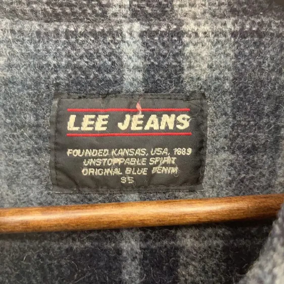 리 LEE 빈티지 홀리데이 체크 울 자켓 95 C07441 상품이미지5