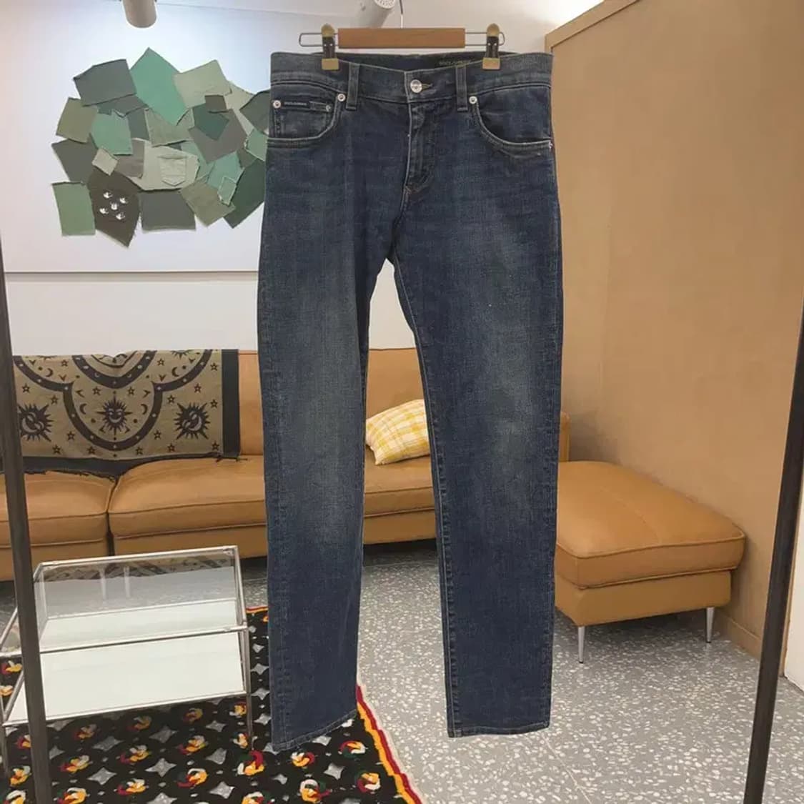 돌체앤가바나 모던 힙패치 스키니진 데님팬츠 30인치 C07468 상품이미지3