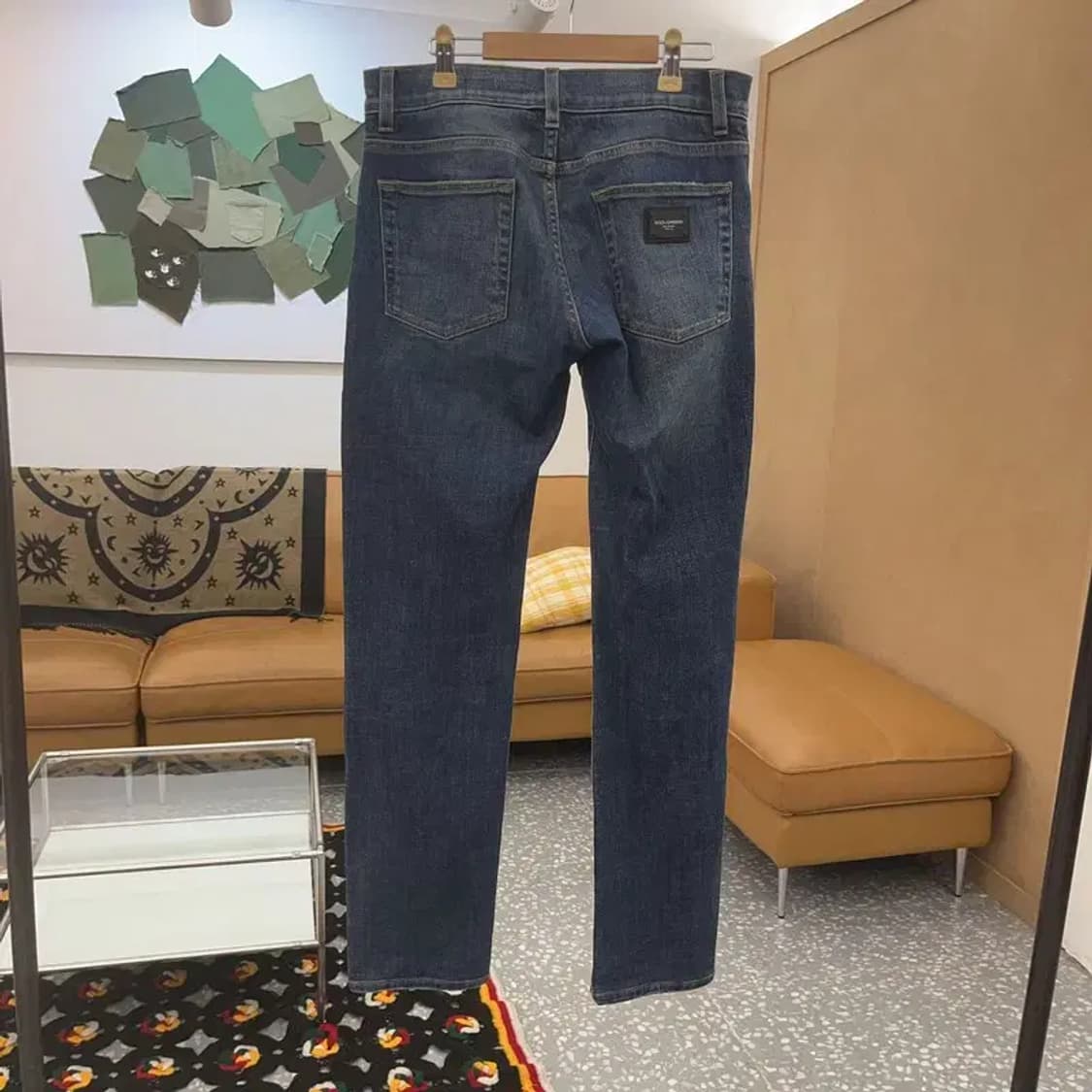 돌체앤가바나 모던 힙패치 스키니진 데님팬츠 30인치 C07468 상품이미지4