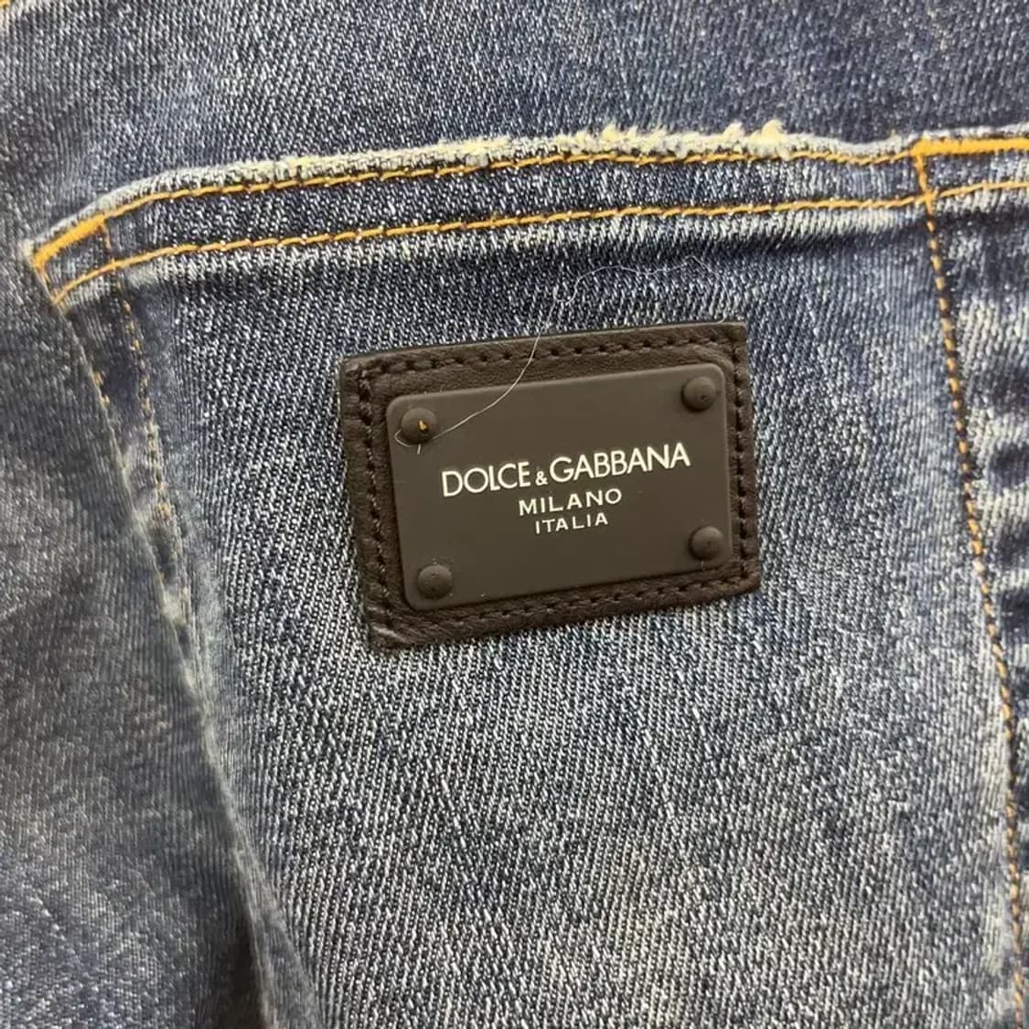 돌체앤가바나 모던 힙패치 스키니진 데님팬츠 30인치 C07468 상품이미지5