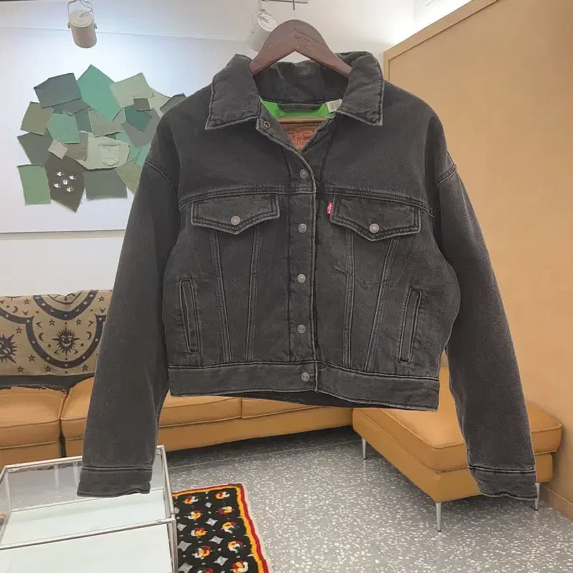 리바이스 올드스쿨 트러커 퀄팅 누빔 데님 워크 자켓 M C07444 상품이미지3