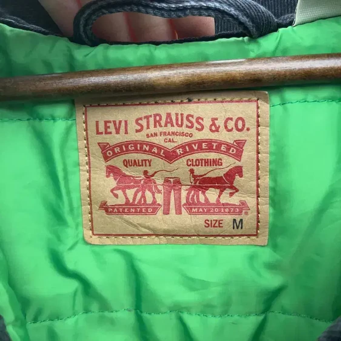 리바이스 올드스쿨 트러커 퀄팅 누빔 데님 워크 자켓 M C07444 상품이미지5