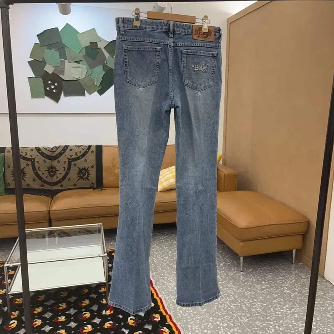 베티붑 빈티지 키치 자수 워싱 데님팬츠 27 C07470 상품이미지4