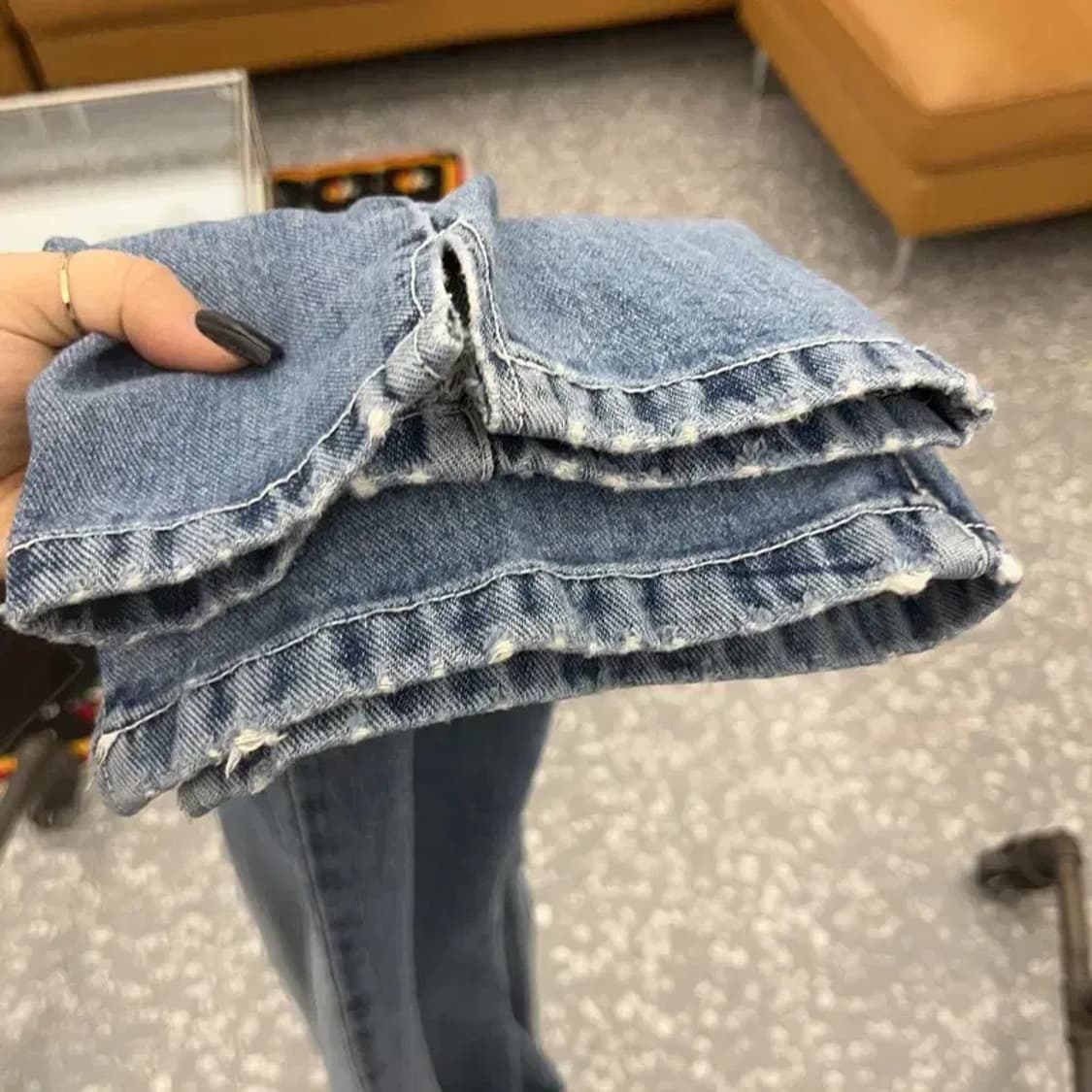 베티붑 빈티지 키치 자수 워싱 데님팬츠 27 C07470 상품이미지8