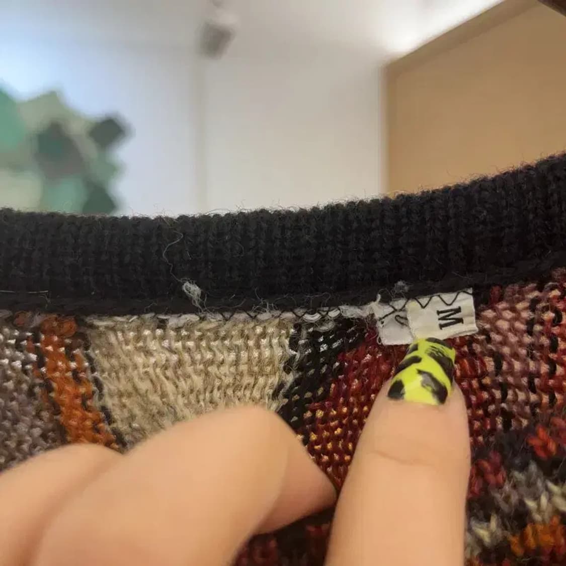 빈티지 히피 보헤미안 그런지 케이블 니트 M C07459 상품이미지5