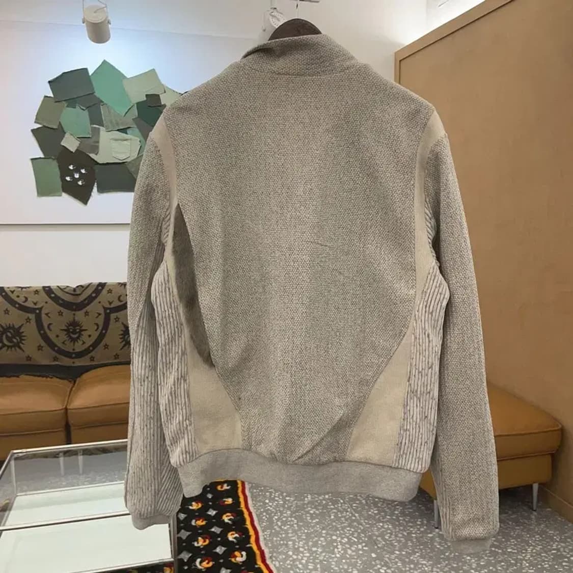 엑슬림 xlim ep8 유니트 트위드 니트 져지 집업 자켓 C07450 상품이미지4