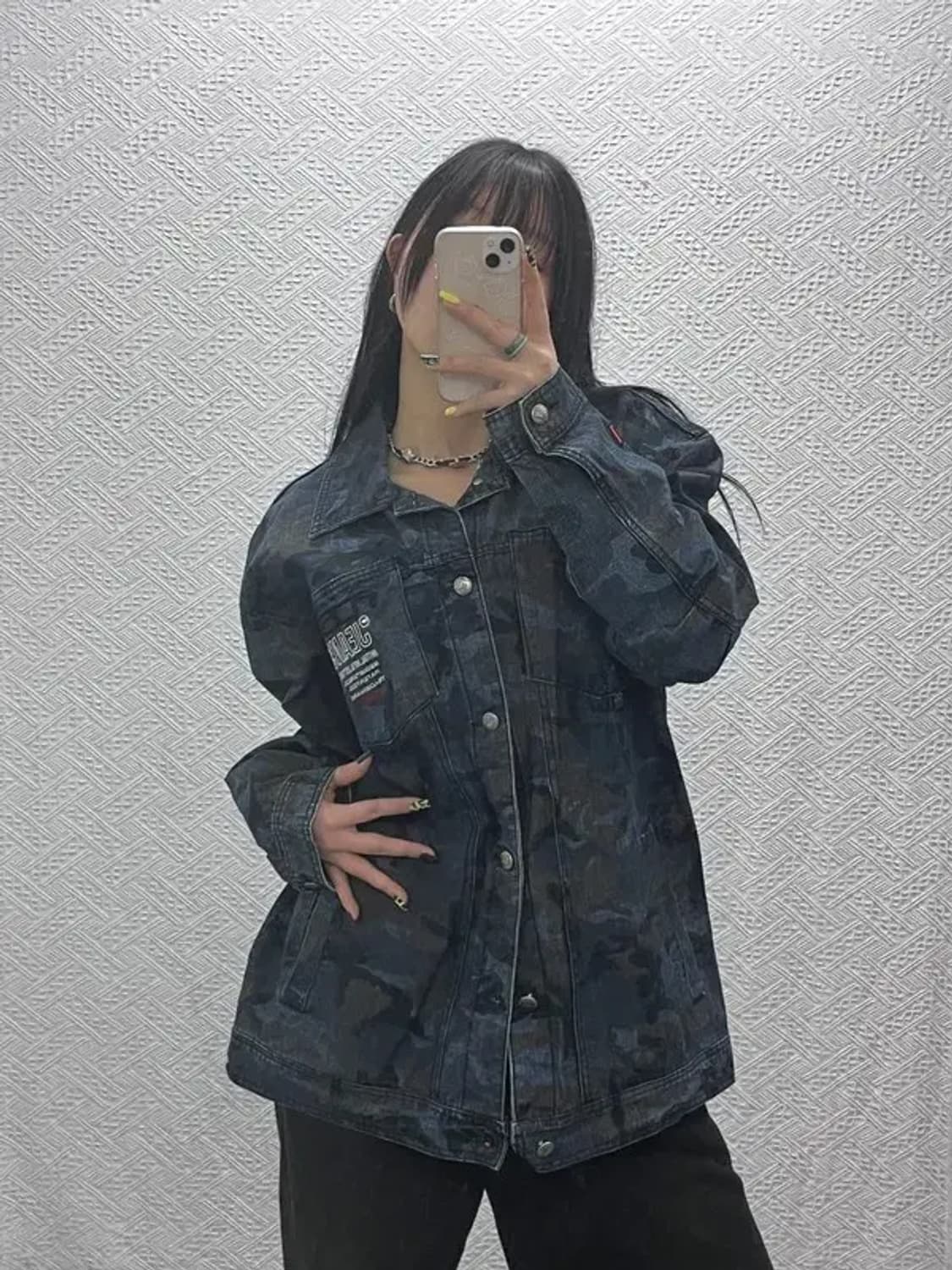 푸부 스트릿 힙합 밀리터리 카모플라주 워크 자켓 100 C07454 상품이미지1