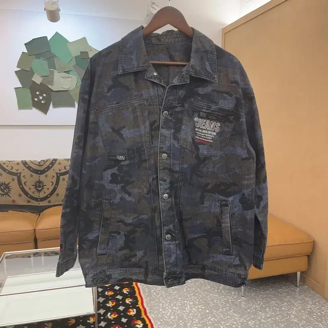 푸부 스트릿 힙합 밀리터리 카모플라주 워크 자켓 100 C07454 상품이미지3