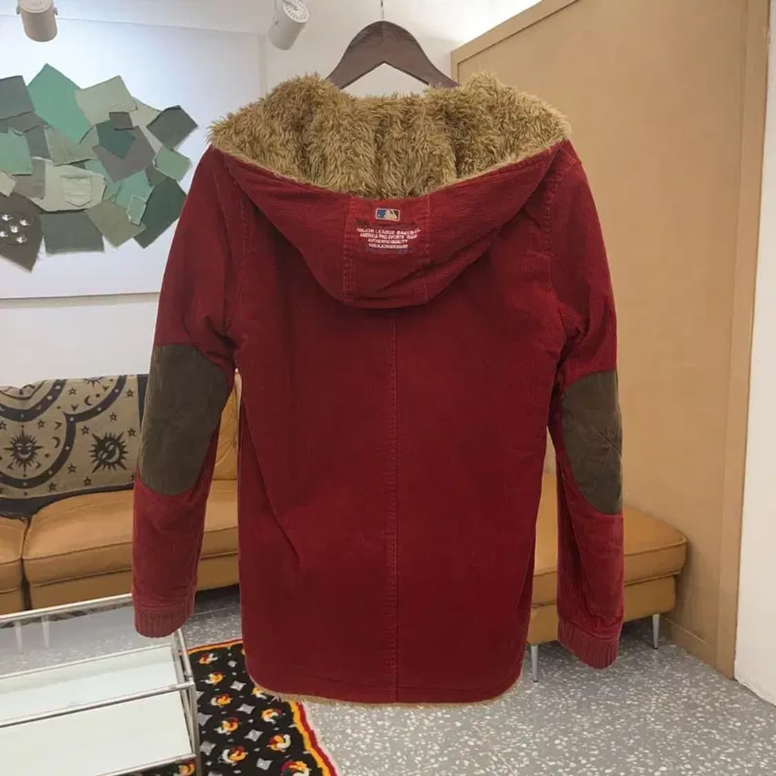 MLB 보스턴 빈티지 코듀로이 털모자 멀티포켓 자켓 95 C07455 상품이미지4