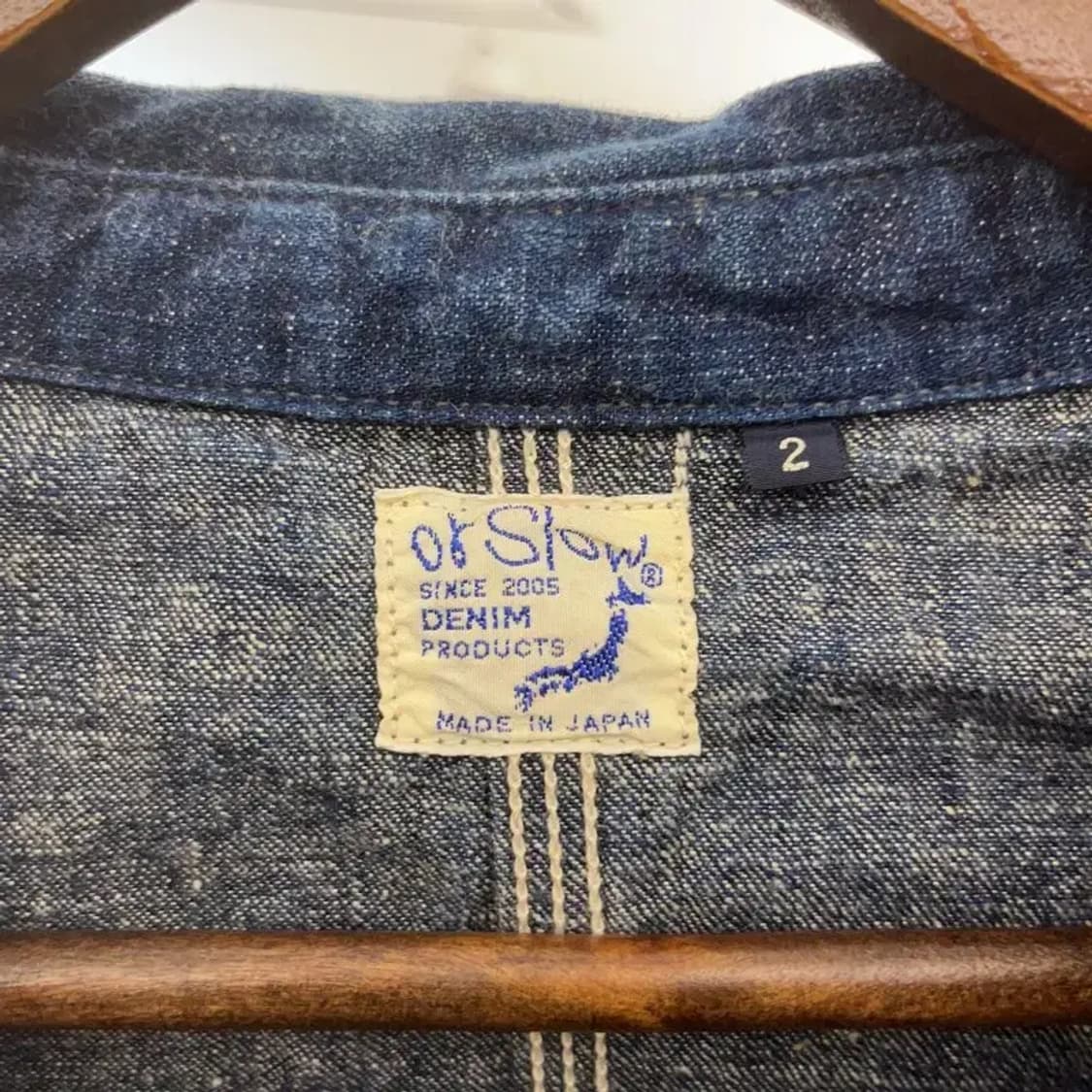 오슬로우 빈티지 재팬 데님 커버올 트러커 자켓 C07458 상품이미지5