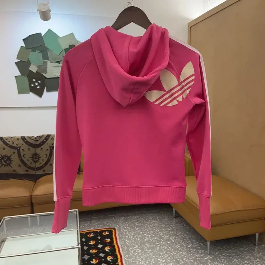 아디다스 Y2K 대장급 희귀 핫핑크 후드 져지 집업 90 C07443 상품이미지4