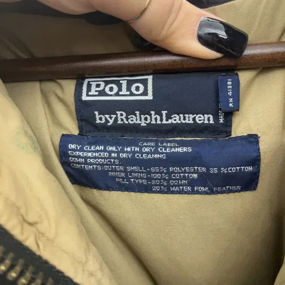 폴로 랄프로렌 90s 빅사이즈 빅포켓 다운 패딩 110 C07457 상품이미지5