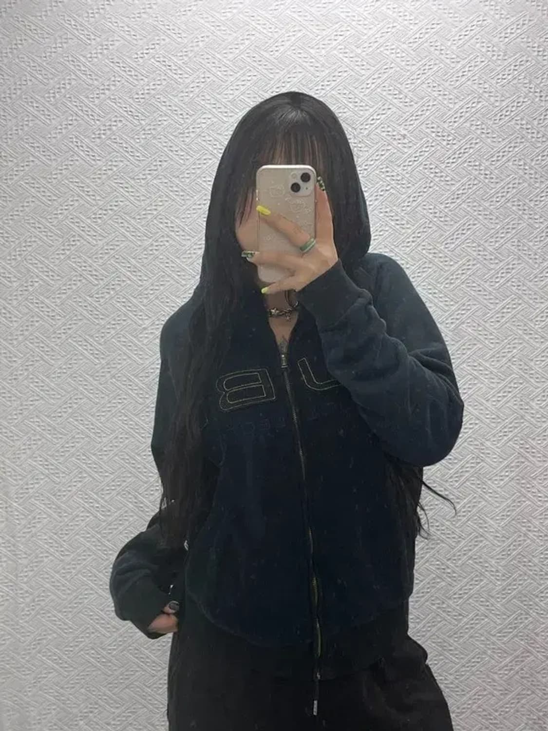 푸부 FUBU 희귀 00's 빅로고 약기모 후드집업 L C07464 상품이미지2