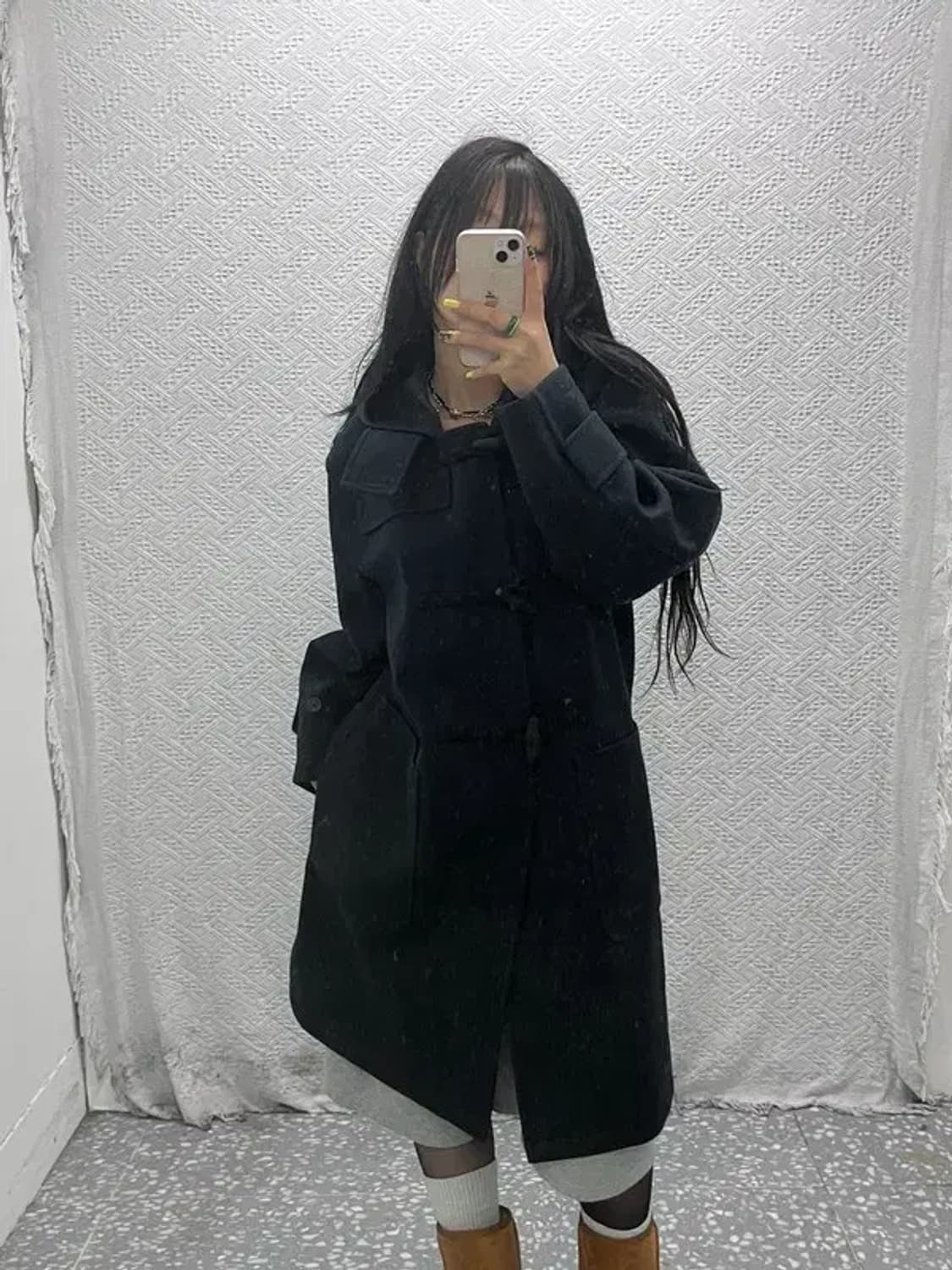 유니클로 베이직 모던시크 떡볶이 더플 코트 S C07480 상품이미지1