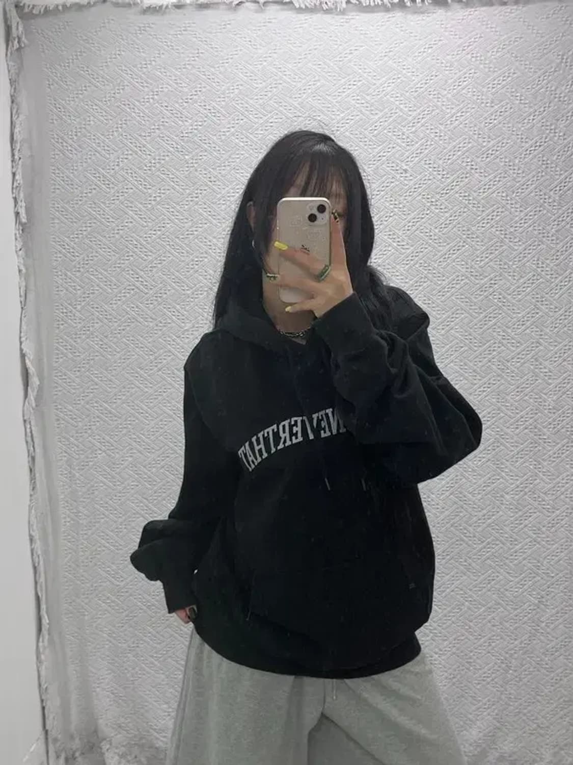 디스이즈네버댓 스트릿 힙합 스펠로고 약기모 후드티 XL C07481 상품이미지1