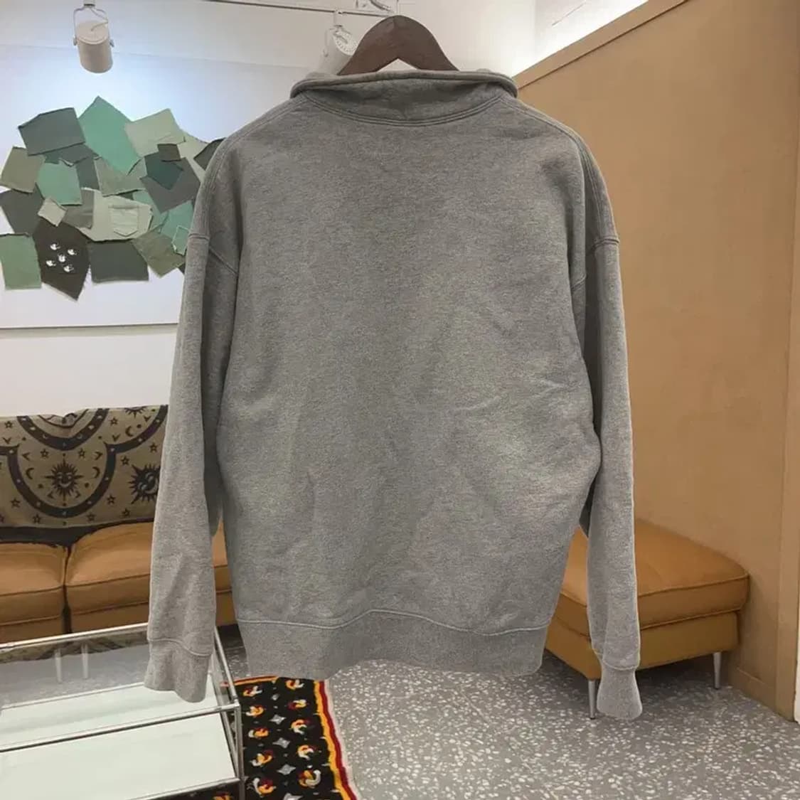 나이키 빈티지 캐주얼 반집업 기모 맨투맨 스웻셔츠 L C07482 상품이미지4