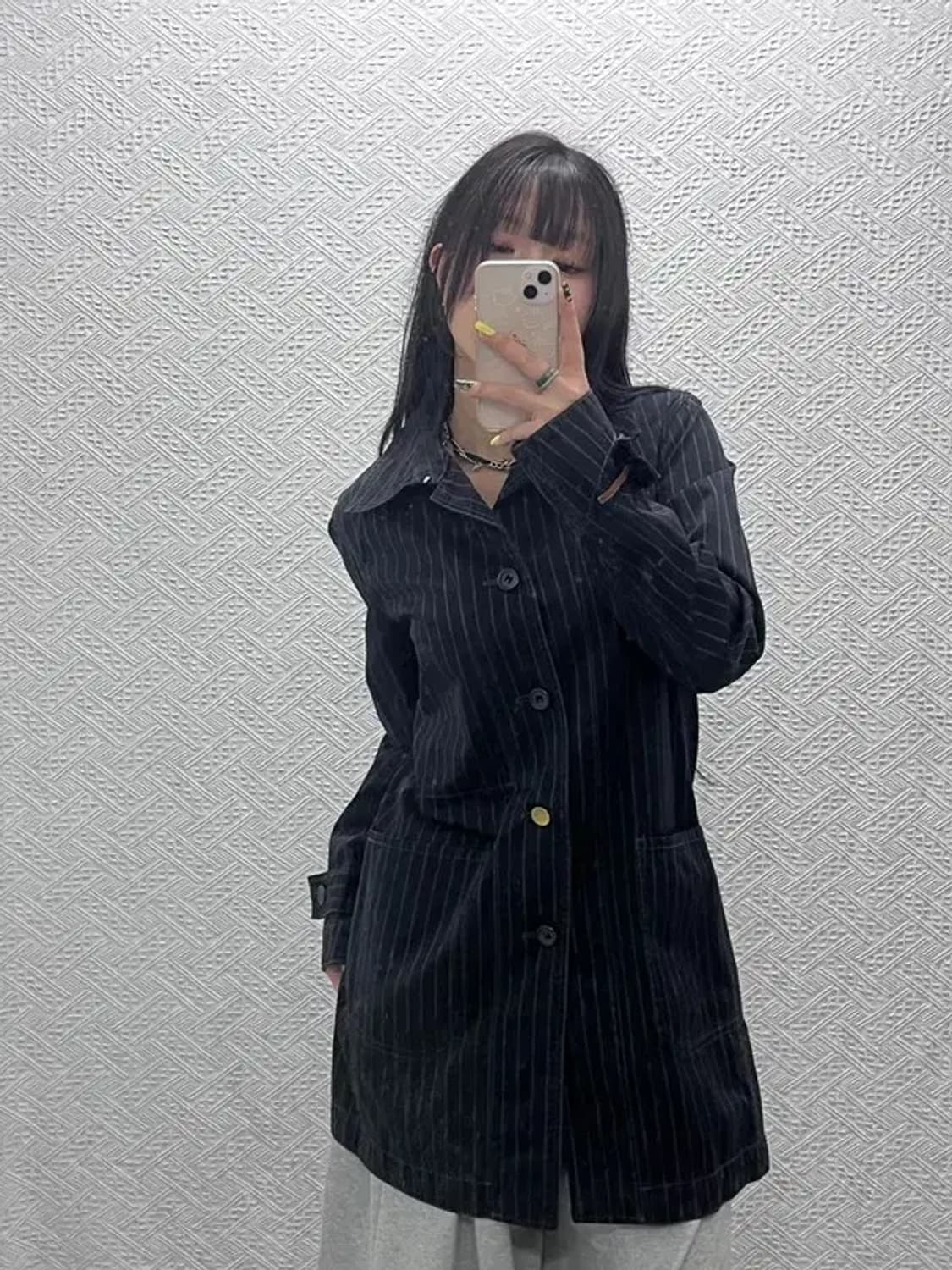 리바이스 올드스쿨 모던시크 스트라이프 버튼 코트 자켓 M C07503 상품이미지2