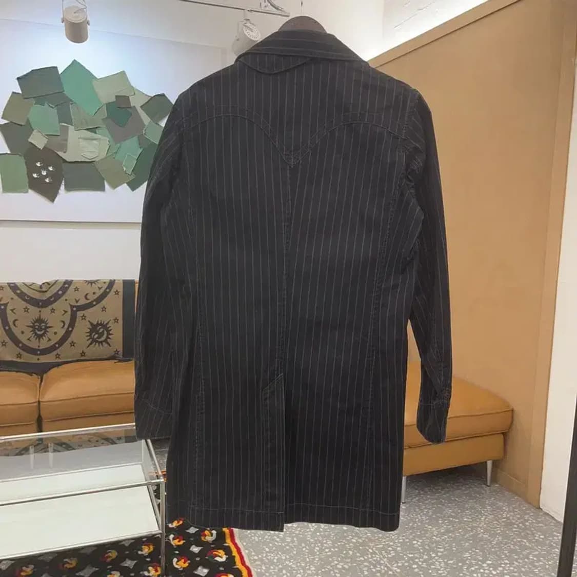 리바이스 올드스쿨 모던시크 스트라이프 버튼 코트 자켓 M C07503 상품이미지4