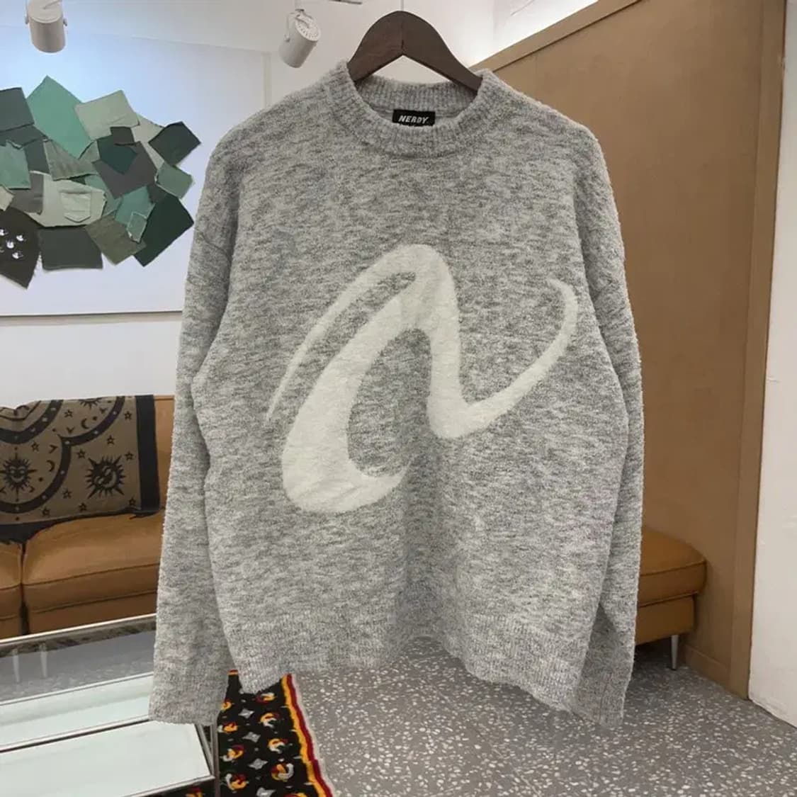 널디 엔디와이 핀휠 멜란지그레이 니트 S C07493 상품이미지3