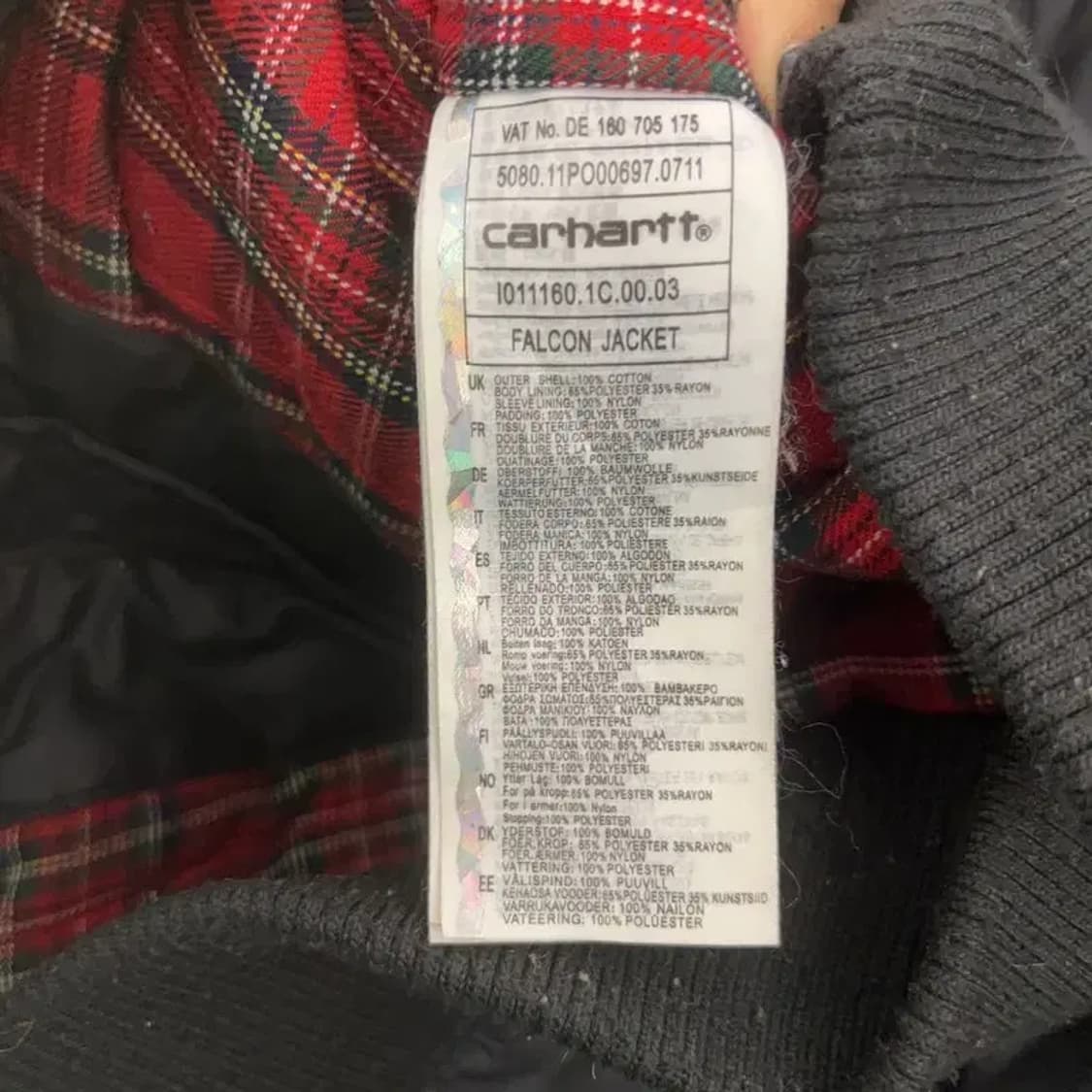 칼하트 빈티지 락시크 트러커 팔콘 왁싱 자켓 S C07494 상품이미지6