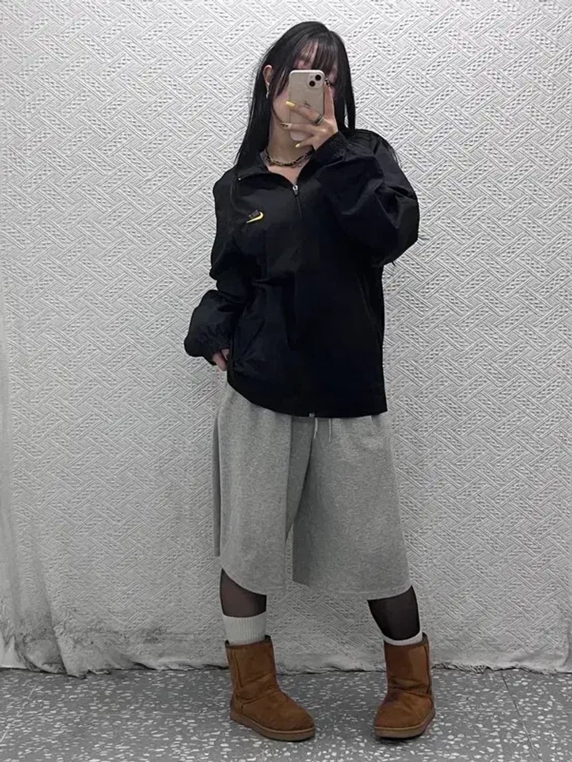 나이키 올드스쿨 레트로 클럽 로고 바람막이 웜업 자켓 L C07496 상품이미지2