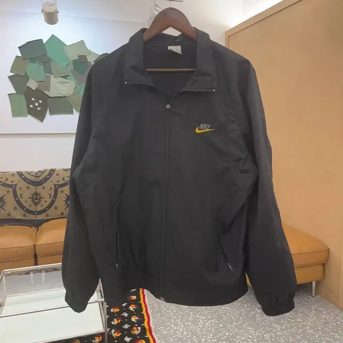 나이키 올드스쿨 레트로 클럽 로고 바람막이 웜업 자켓 L C07496 상품이미지3