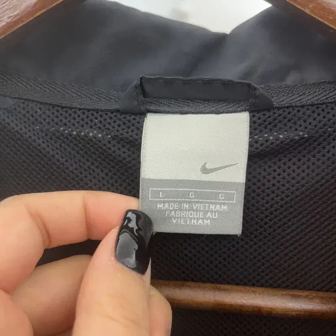 나이키 올드스쿨 레트로 클럽 로고 바람막이 웜업 자켓 L C07496 상품이미지5