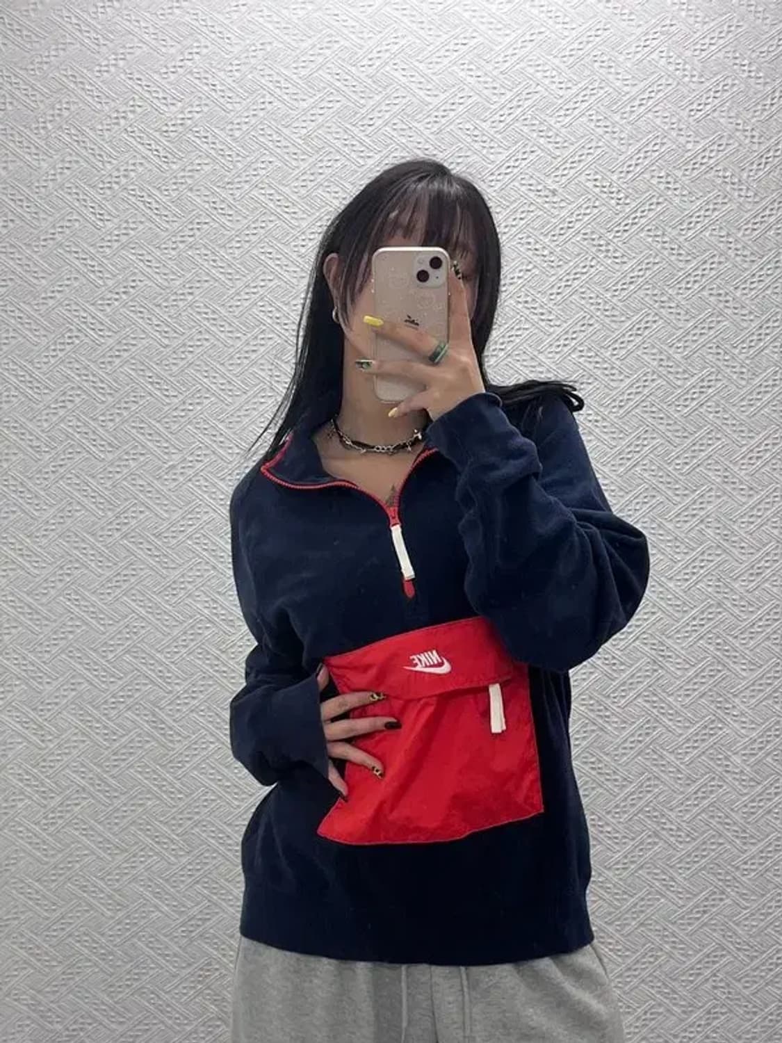 나이키 올드스쿨 레트로 00's 빅포켓 반집업 아노락 L C07504 상품이미지1