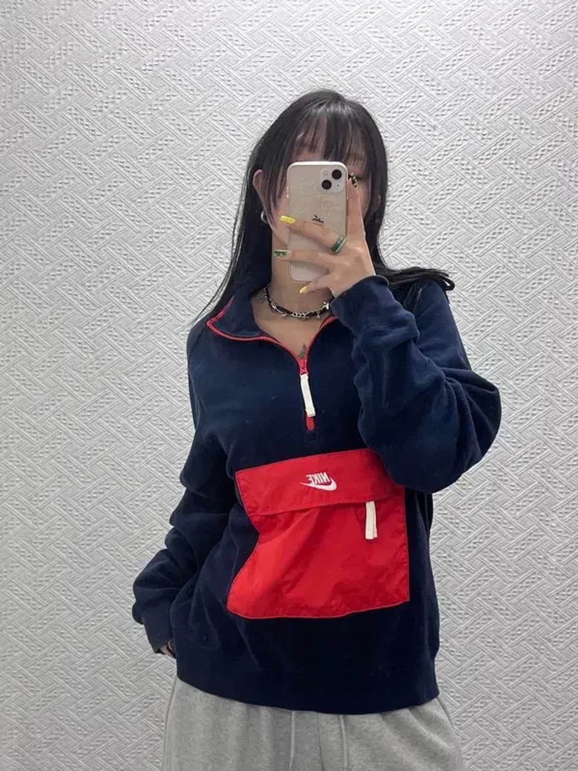 나이키 올드스쿨 레트로 00's 빅포켓 반집업 아노락 L C07504 상품이미지2