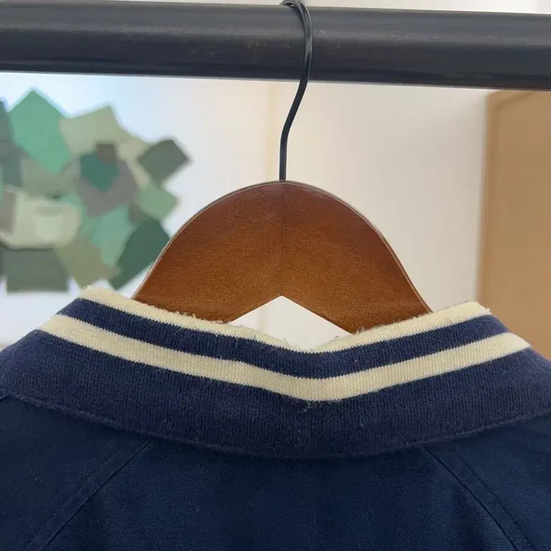 아디다스 흑탭 올드스쿨 프레피 블루종 자켓 105 C04944 상품이미지9