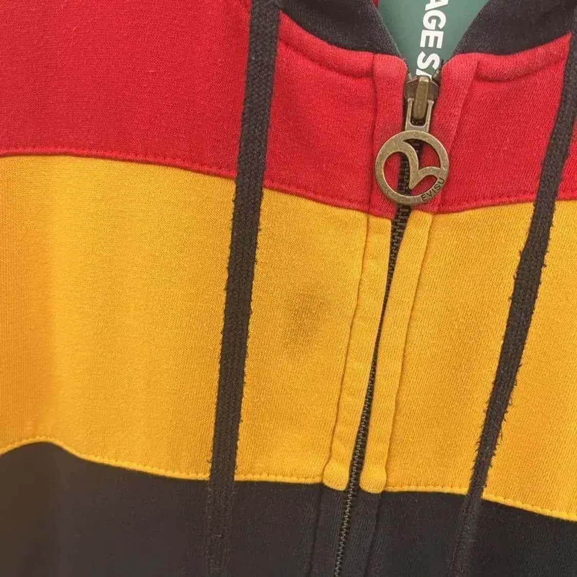 에비수 올드스쿨 삼색 약기모 후드집업 95 C05733 상품이미지8