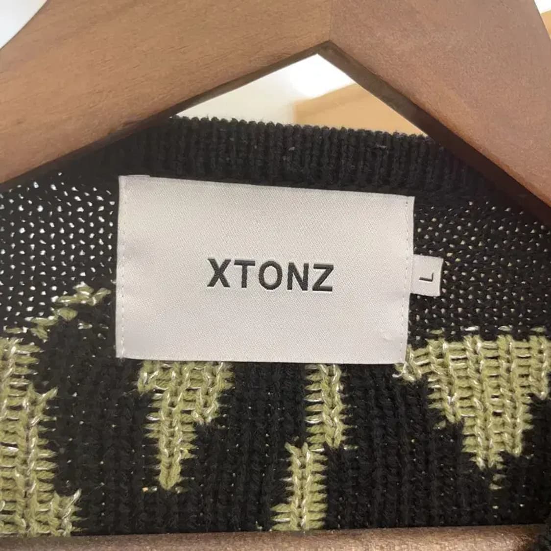 엑스톤즈 스트릿 셀즈 오버핏 투웨이 니트 집업 가디건 110 C06139 상품이미지5