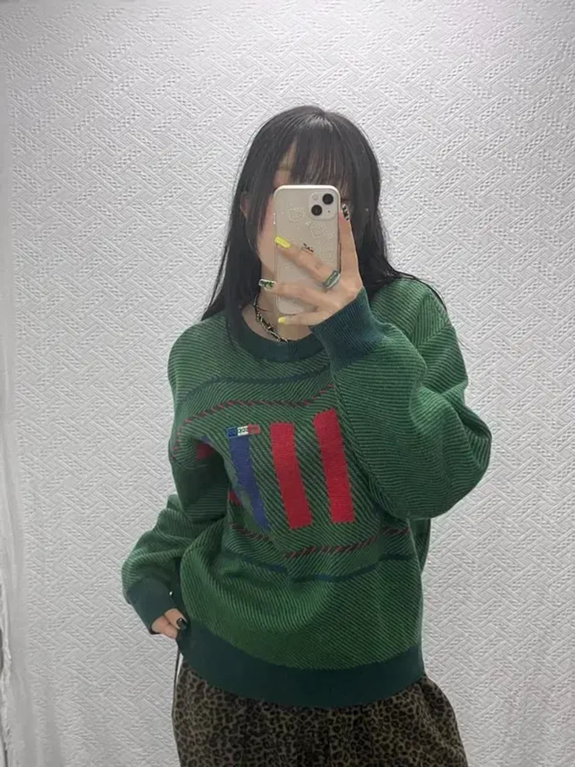 아디다스 90s 제우교역 울 니트 스웨터 100 C06127 상품이미지2