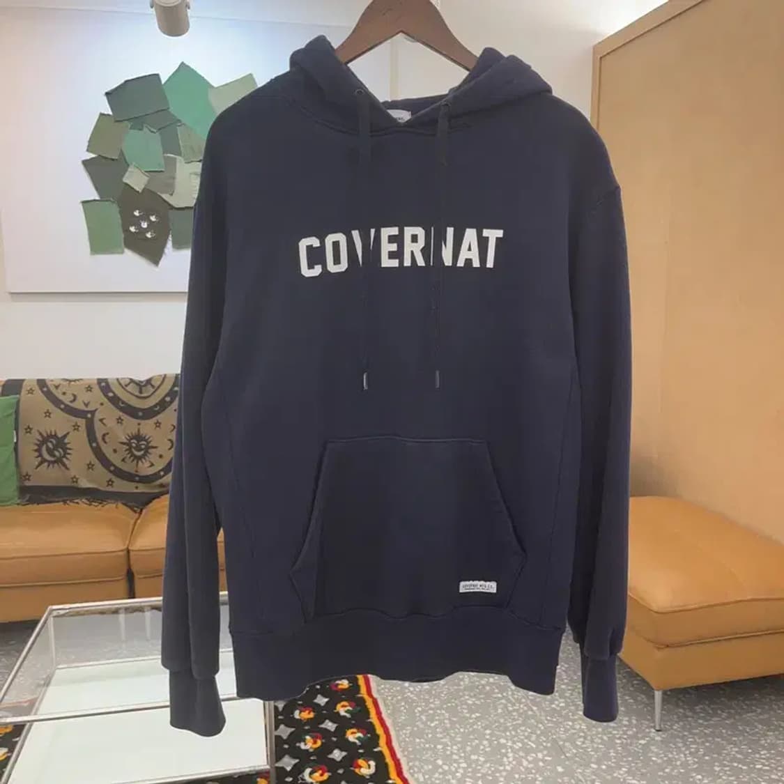 커버낫 올드스쿨 빈티지 캐주얼 스펠로고 후드티 L C07518 상품이미지3
