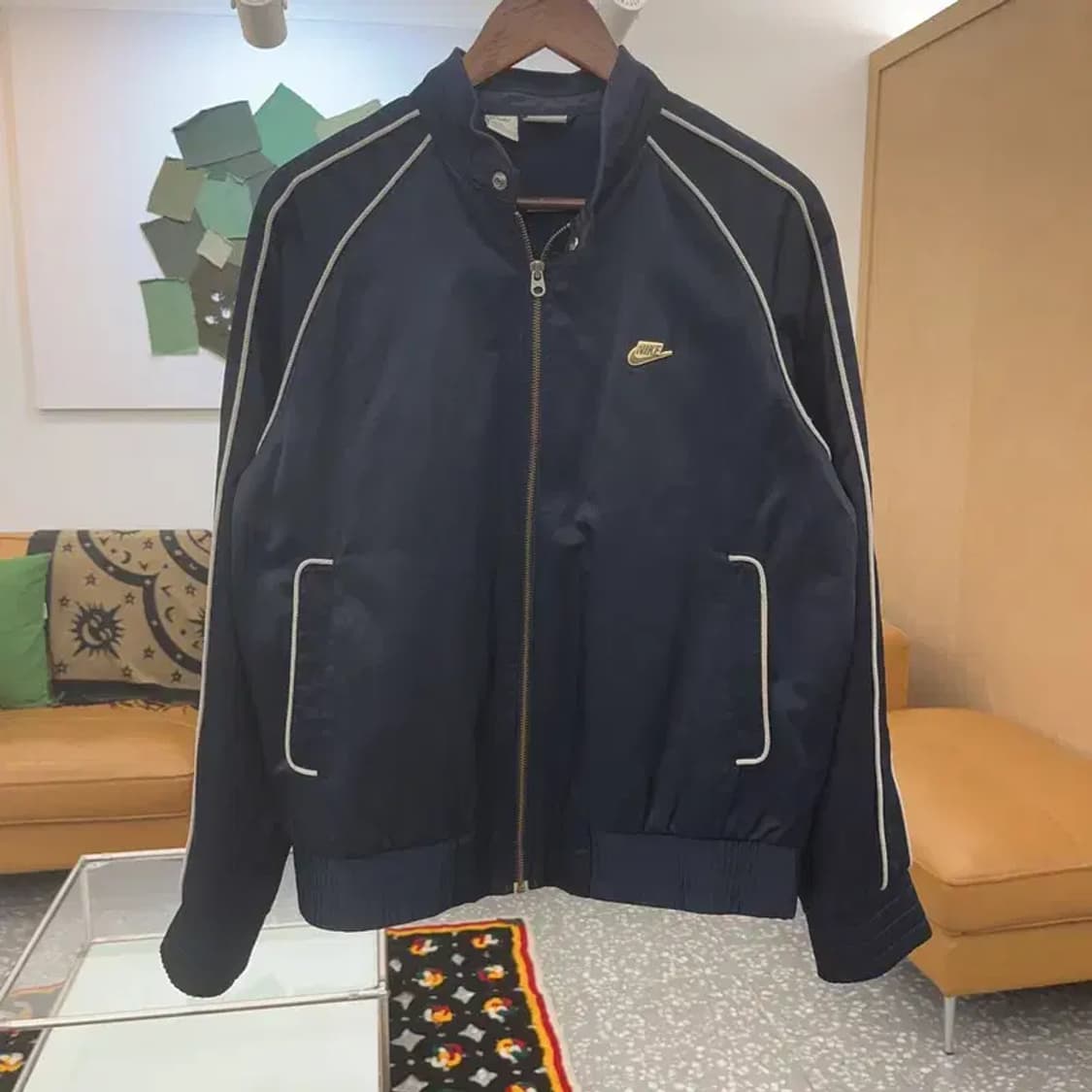 나이키 올드스쿨 레트로 레이싱 파이핑 져지 자켓 L C07521 상품이미지3