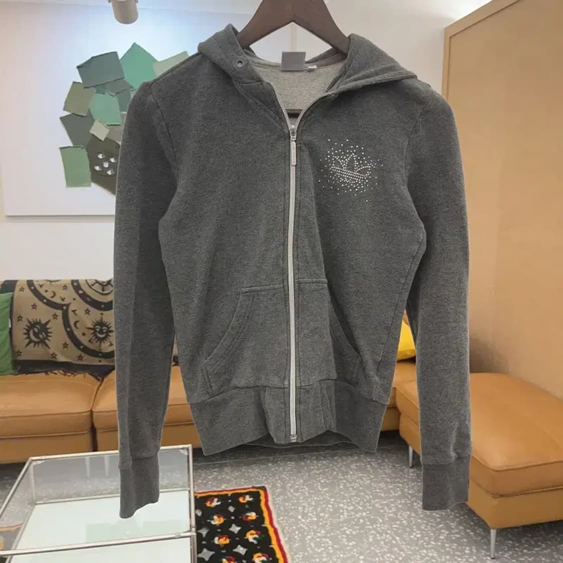 아디다스 Y2K 빈티지 큐빅패치 후드 집업 85 C07522 상품이미지3