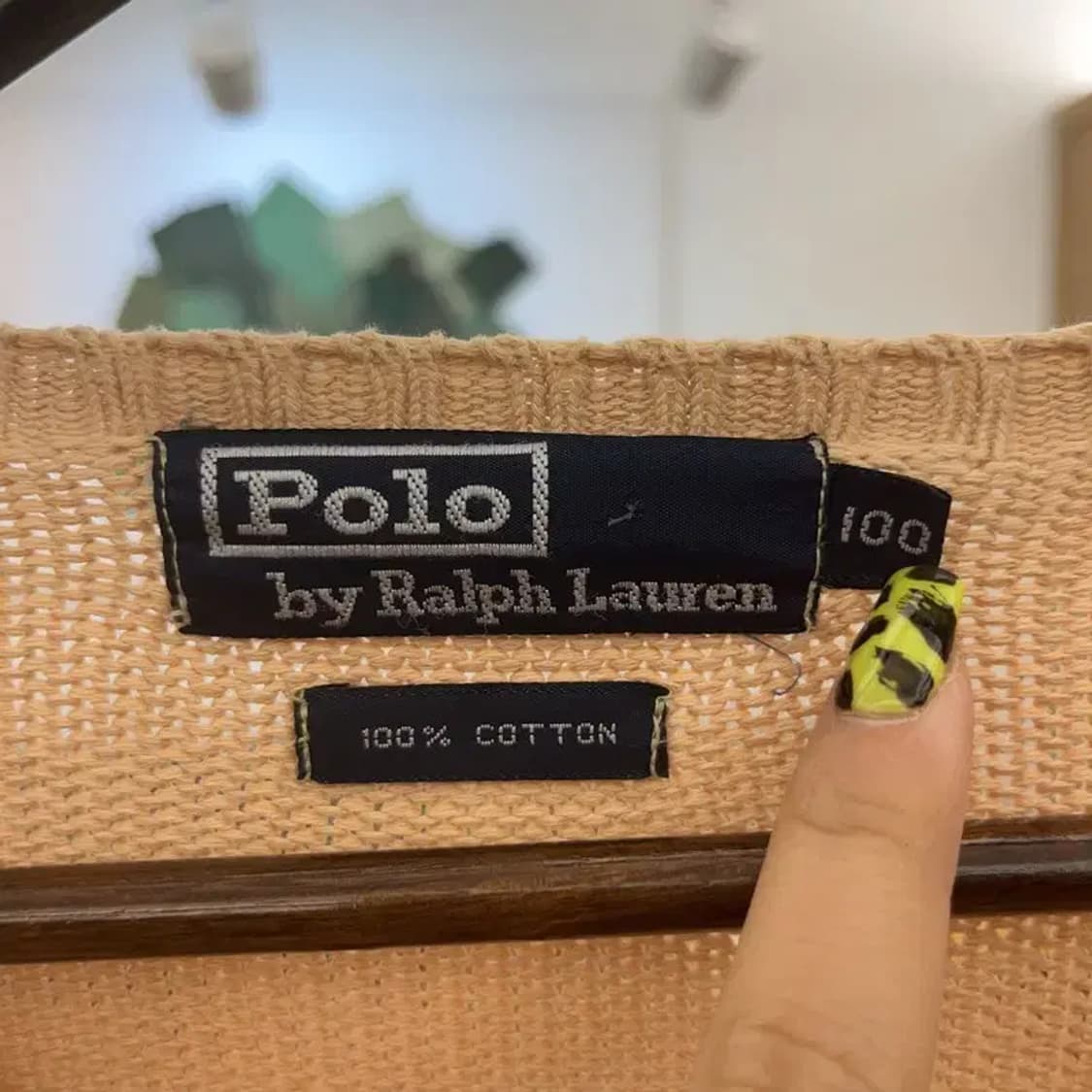 폴로 랄프로렌 빈티지 컨트리 오렌지베이지 니트 100 C07527 상품이미지5