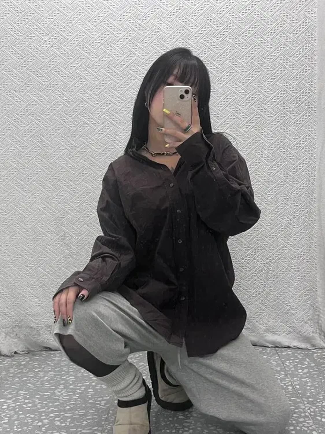 버버리 올드빈티지 로고스트라이프 컨트리 셔츠 XL C07530 상품이미지2