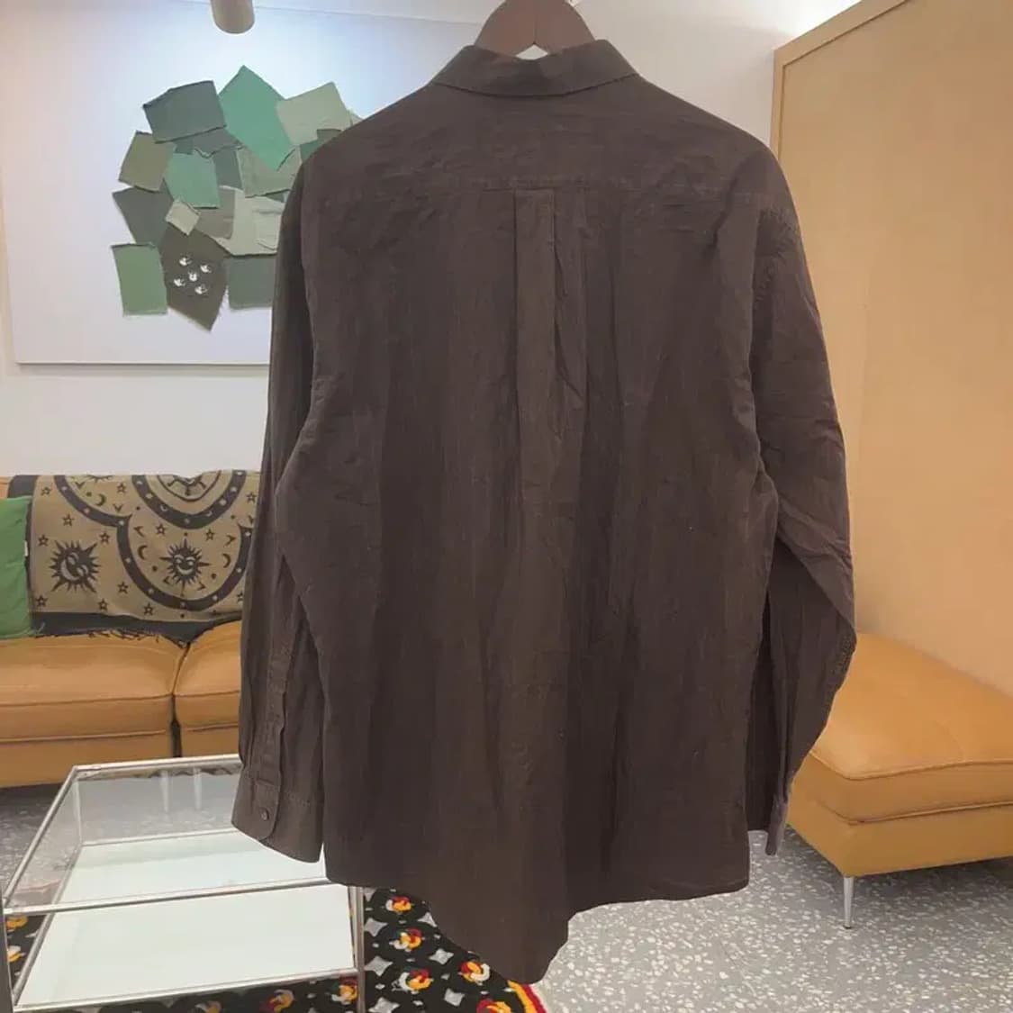 버버리 올드빈티지 로고스트라이프 컨트리 셔츠 XL C07530 상품이미지4