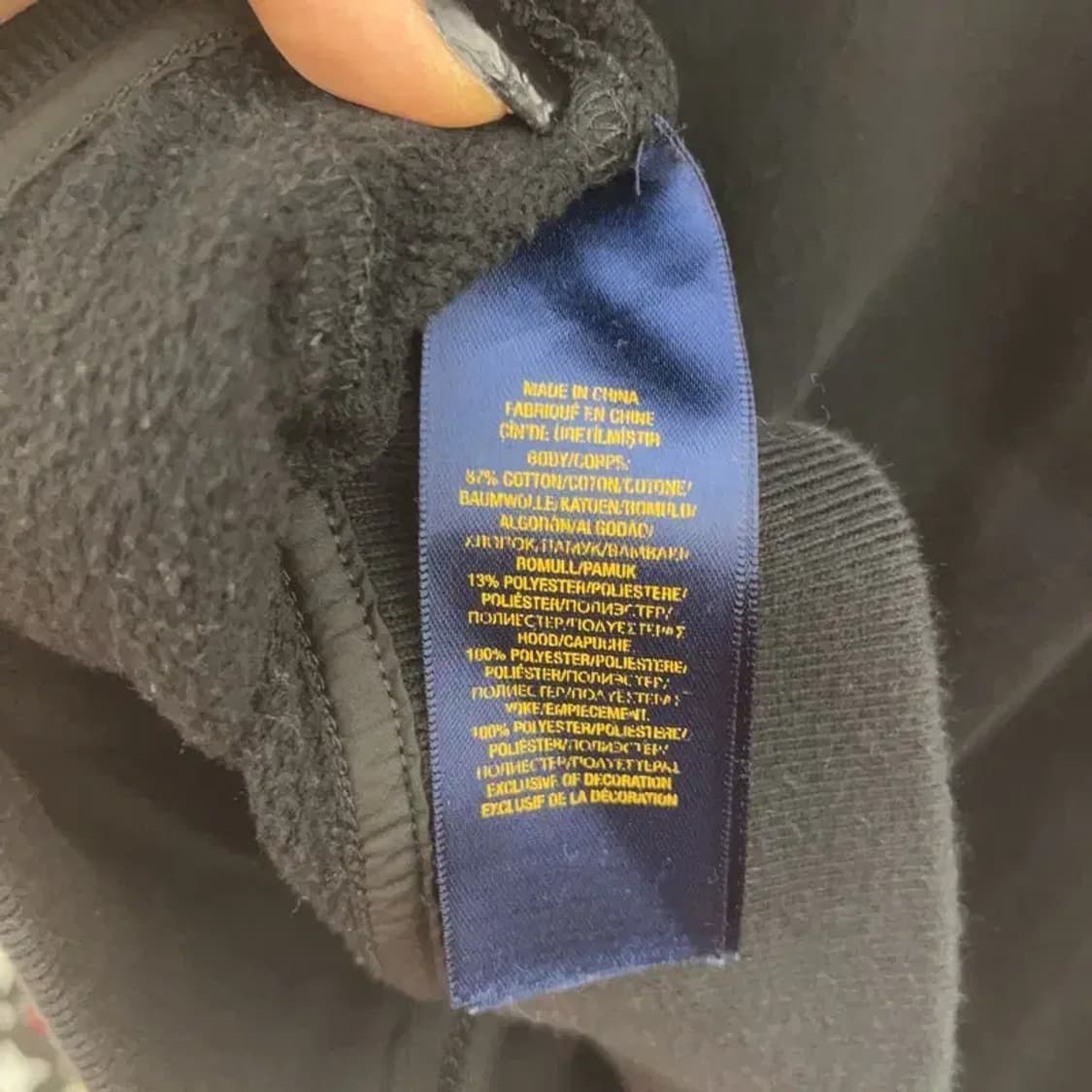 폴로 랄프로렌 올드스쿨 빈티지 레트로 퀄팅 기모 후드집업 L C07537 상품이미지6