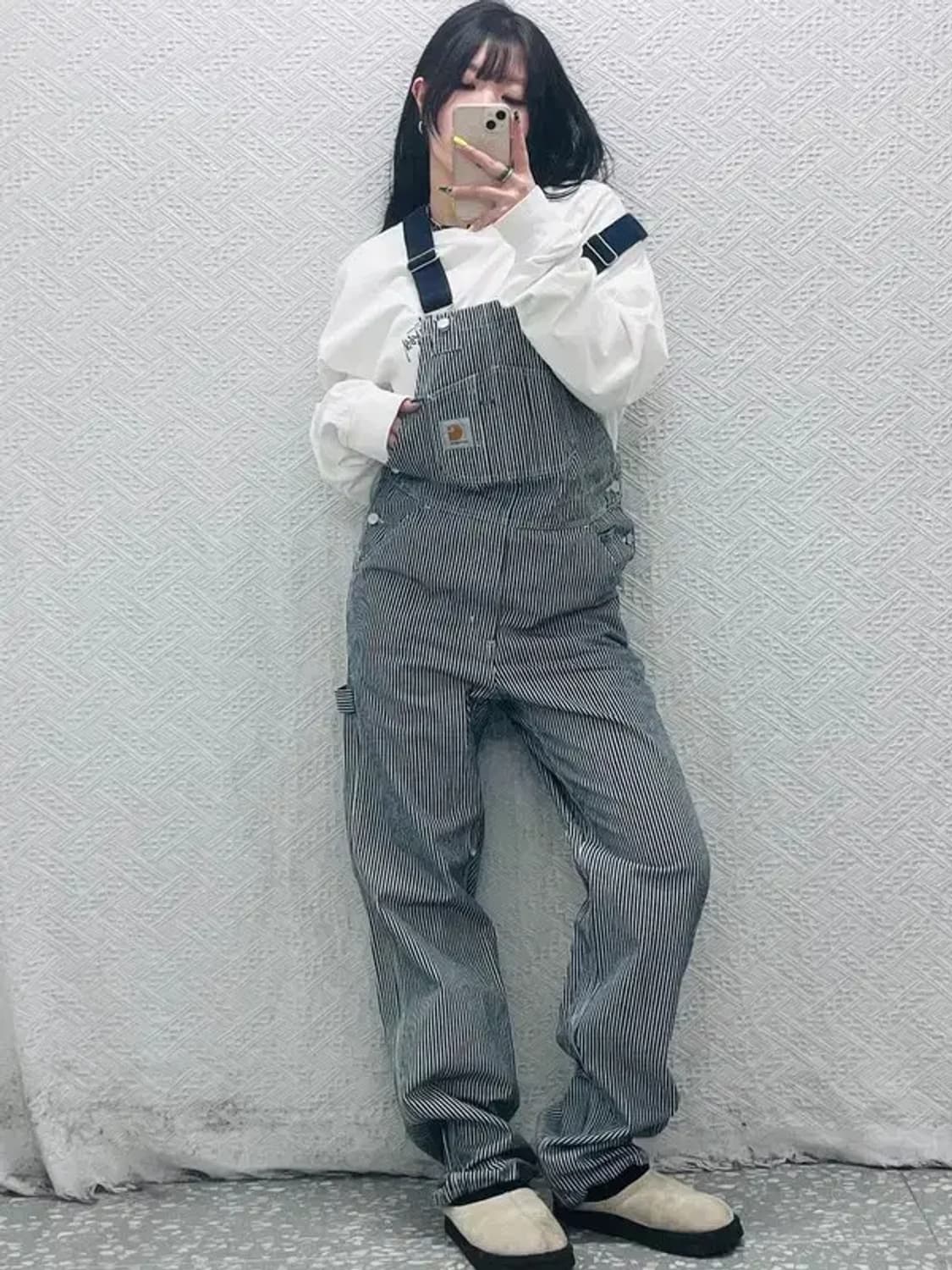 칼하트 윕 빈티지 레트로 스트라이프 멜빵 점프수트 C07550 상품이미지2