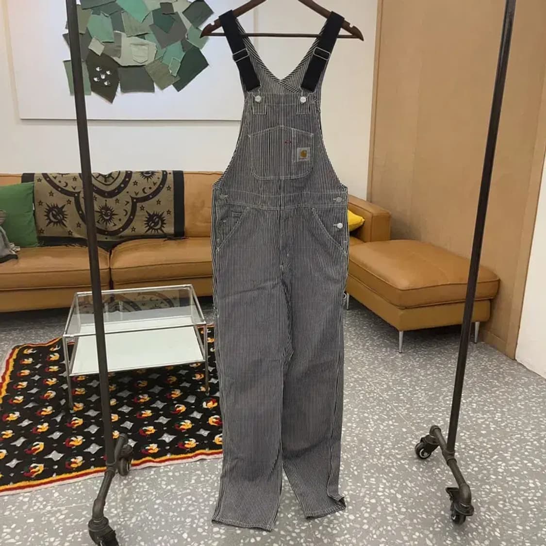 칼하트 윕 빈티지 레트로 스트라이프 멜빵 점프수트 C07550 상품이미지3