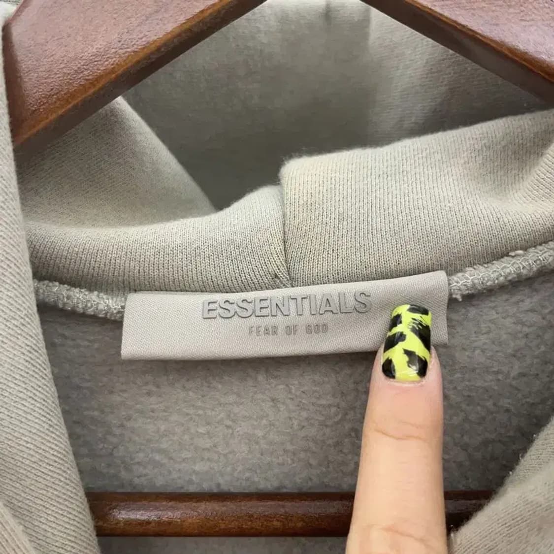 피어 오브 갓 에센셜 빈티지 캐주얼 빅로고 기모 후드티 M C07526 상품이미지5