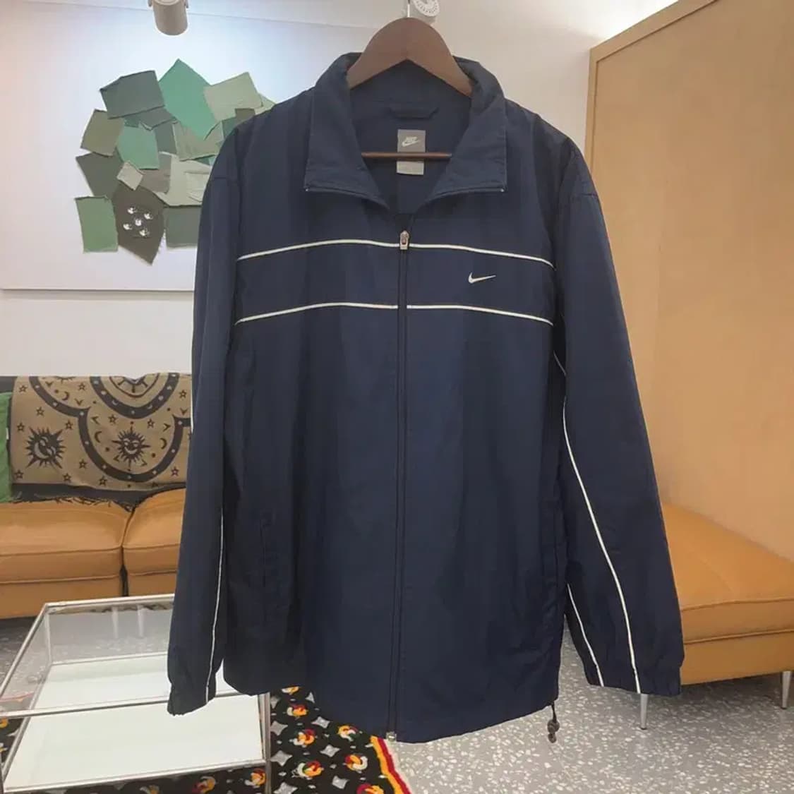 나이키 올드스쿨 레트로 파이핑 라인 바람막이 자켓 L C07524 상품이미지3