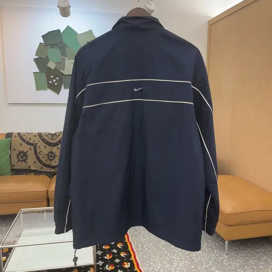 나이키 올드스쿨 레트로 파이핑 라인 바람막이 자켓 L C07524 상품이미지4