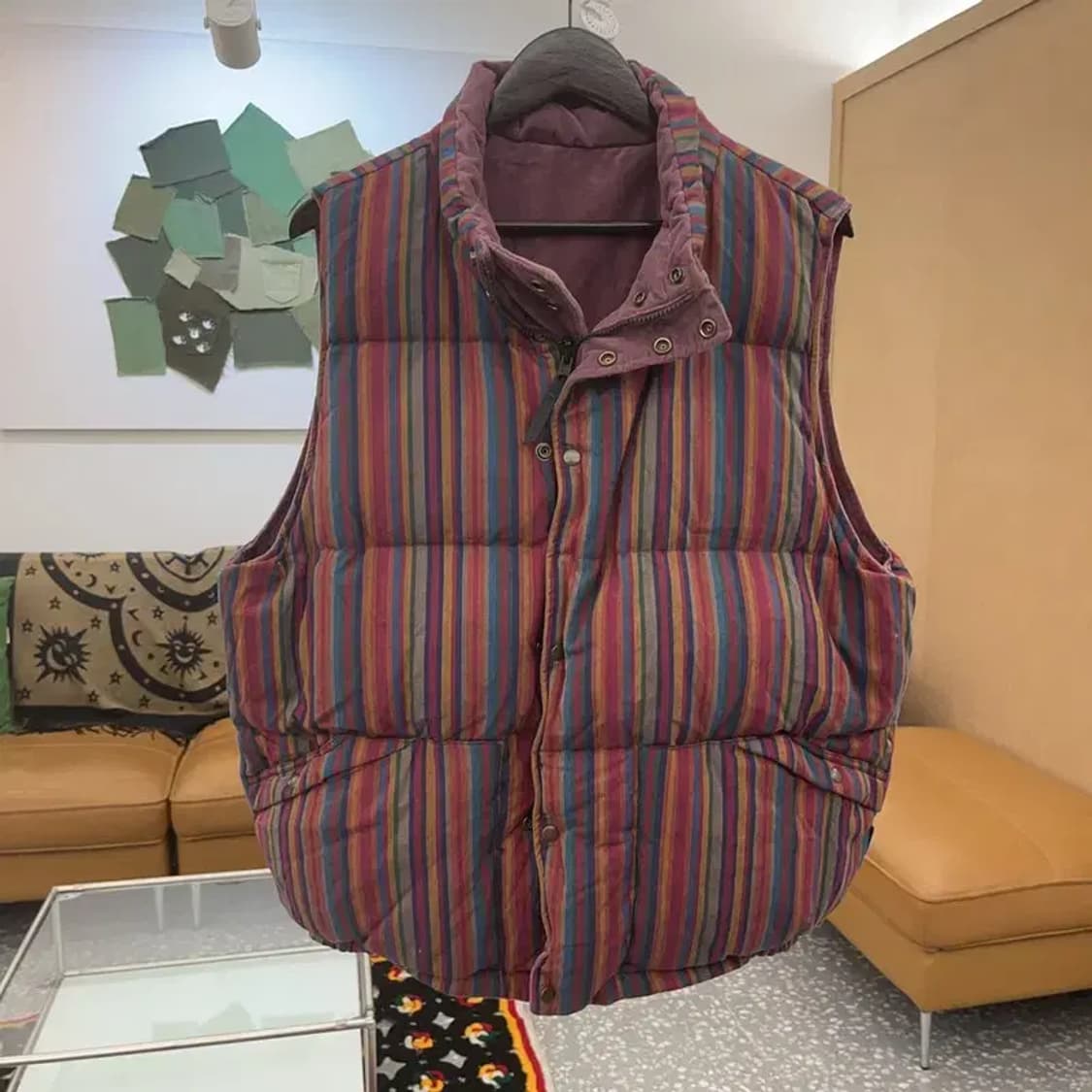 디스이즈네버댓X그레이트풀데드 히피 리버시블 패딩 조끼 110 C07529 상품이미지3