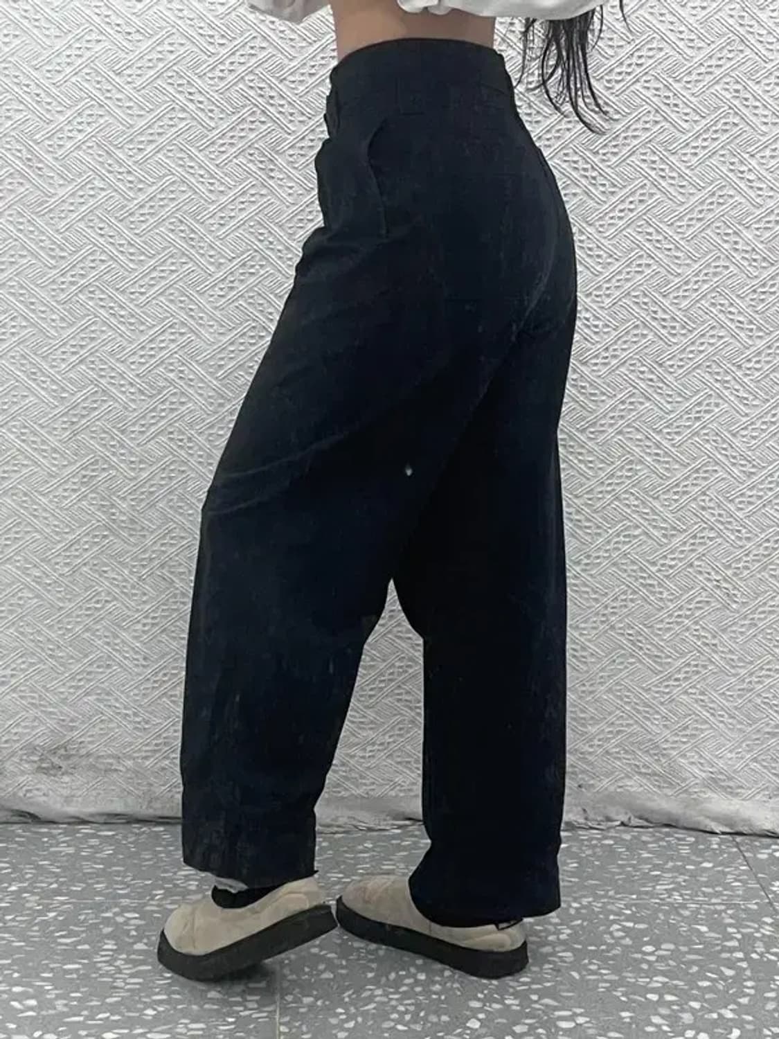 유니클로 U 모던시크 벨티드 핀턱 코튼팬츠 C07545 상품이미지2