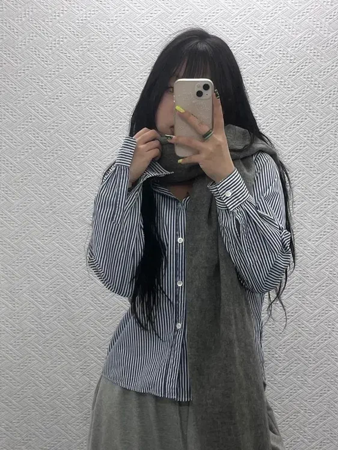 아크네스튜디오 모던시크 캐주얼 비건울 목도리 C07557 상품이미지2