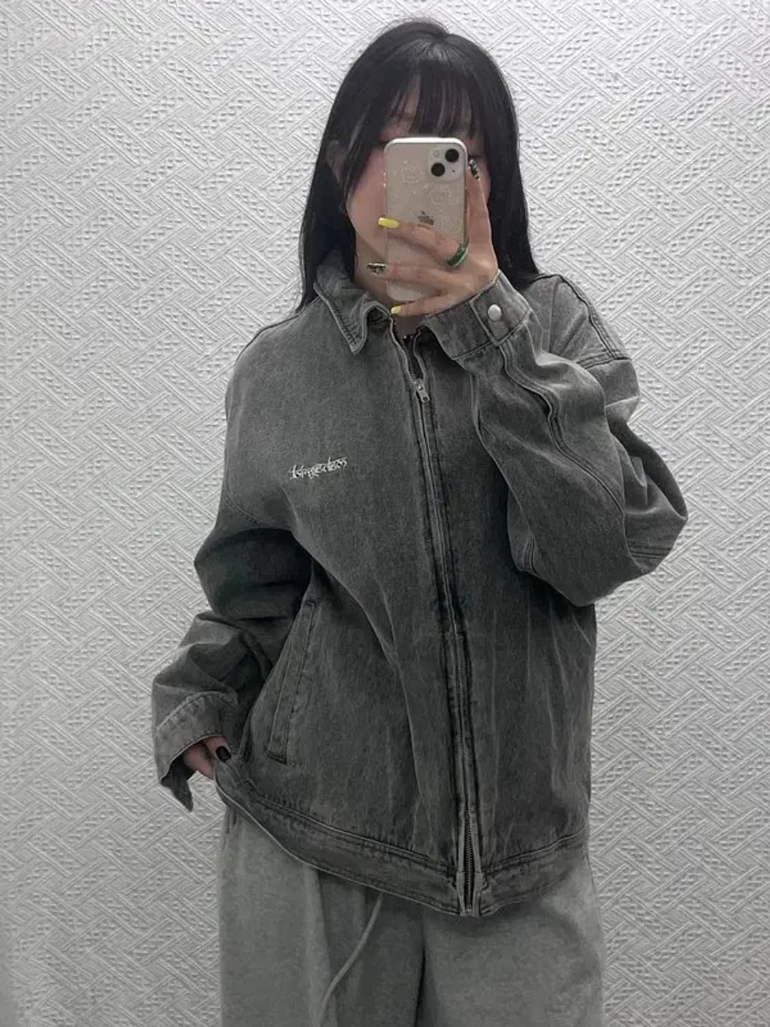 마하그리드 올드스쿨 빈티지 트러커 데님 자켓 L C07535 상품이미지1